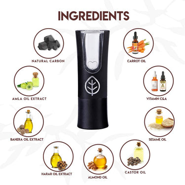 Jovees Herbal Kajal Intense Deep Black | Waterproof & Smudge proof With Matte Finish | Stay 24 Hours Long Lasting | Enriched With Amla, Bahera & Neem Oil Ext, Almond Oil, Camphor- 3gm